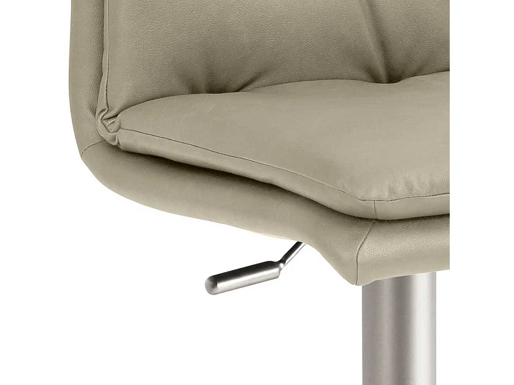 Mikrofaser Barhocker mit gepolsterter Rückenlehne bis 82 cm Sitzhöhe