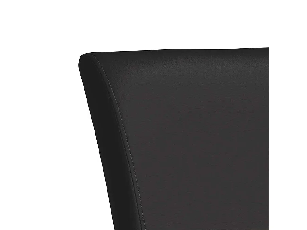 Höhenverstellbarer Barhocker in Schwarz mit Rückenlehne