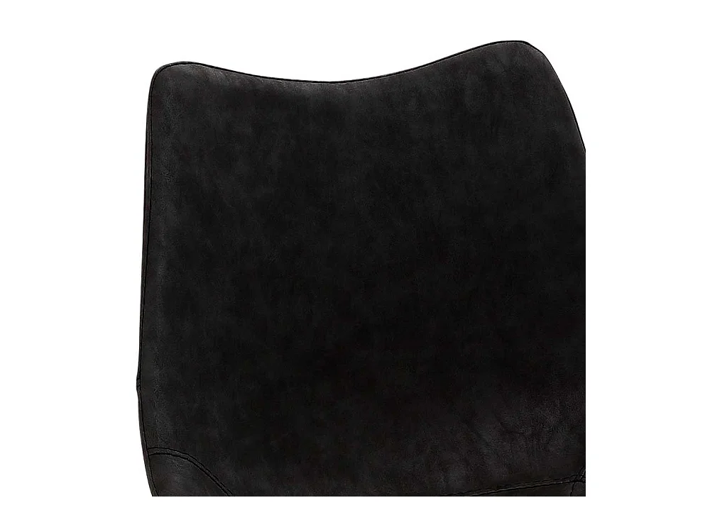 Schwarzer Barhocker mit Metall Bügelgestell 65 cm Sitzhöhe