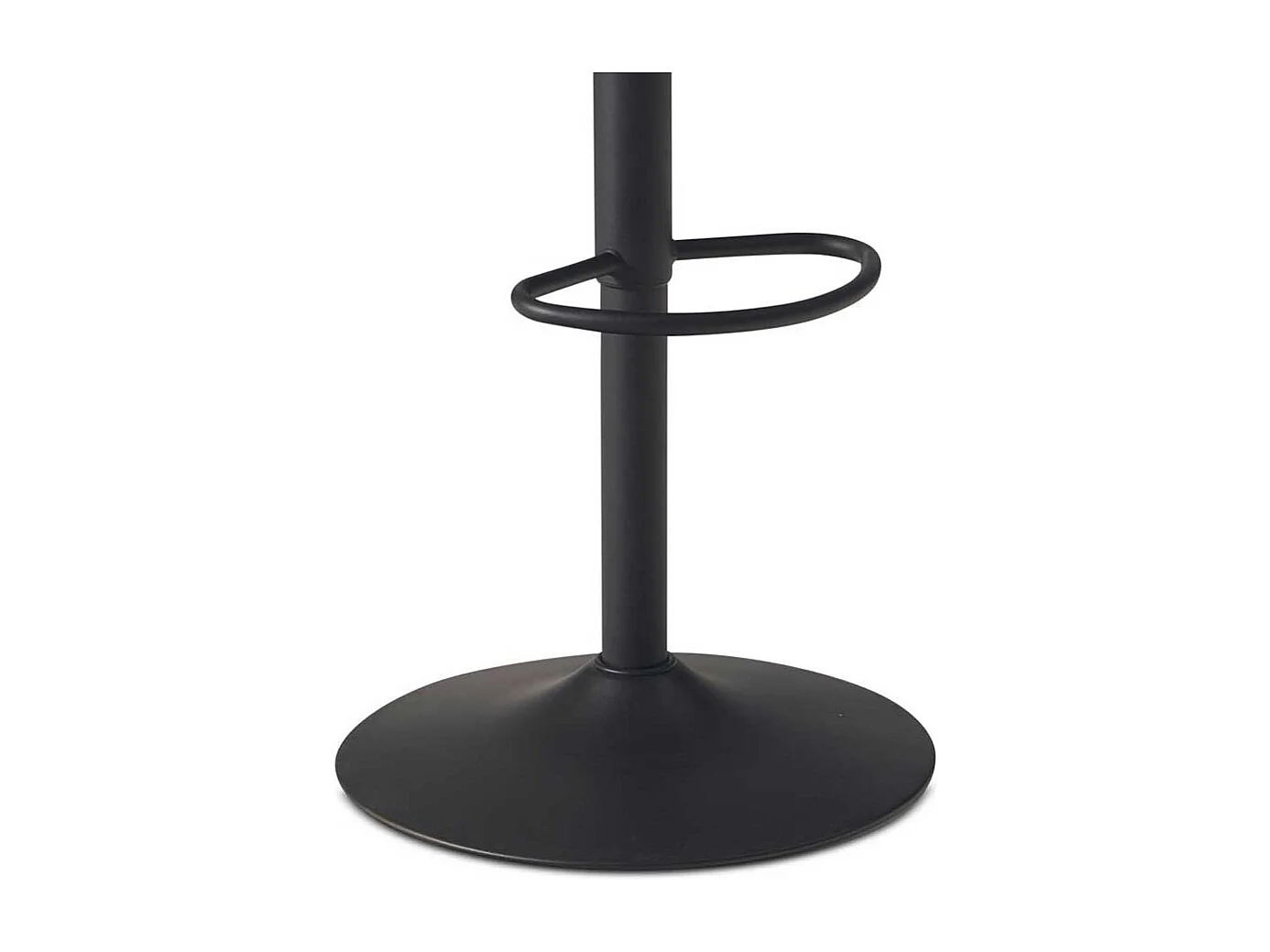 Gepolsterter Barhocker höhenverstellbar Gestell drehbar Metall Fußstütze