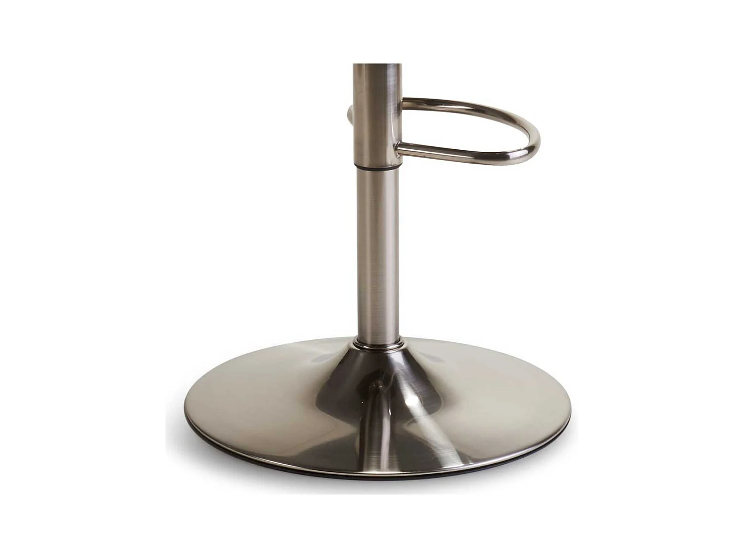 H�henverstellbare Barst�hle in Dunkelgrau Kunstleder drehbar (2er Set)