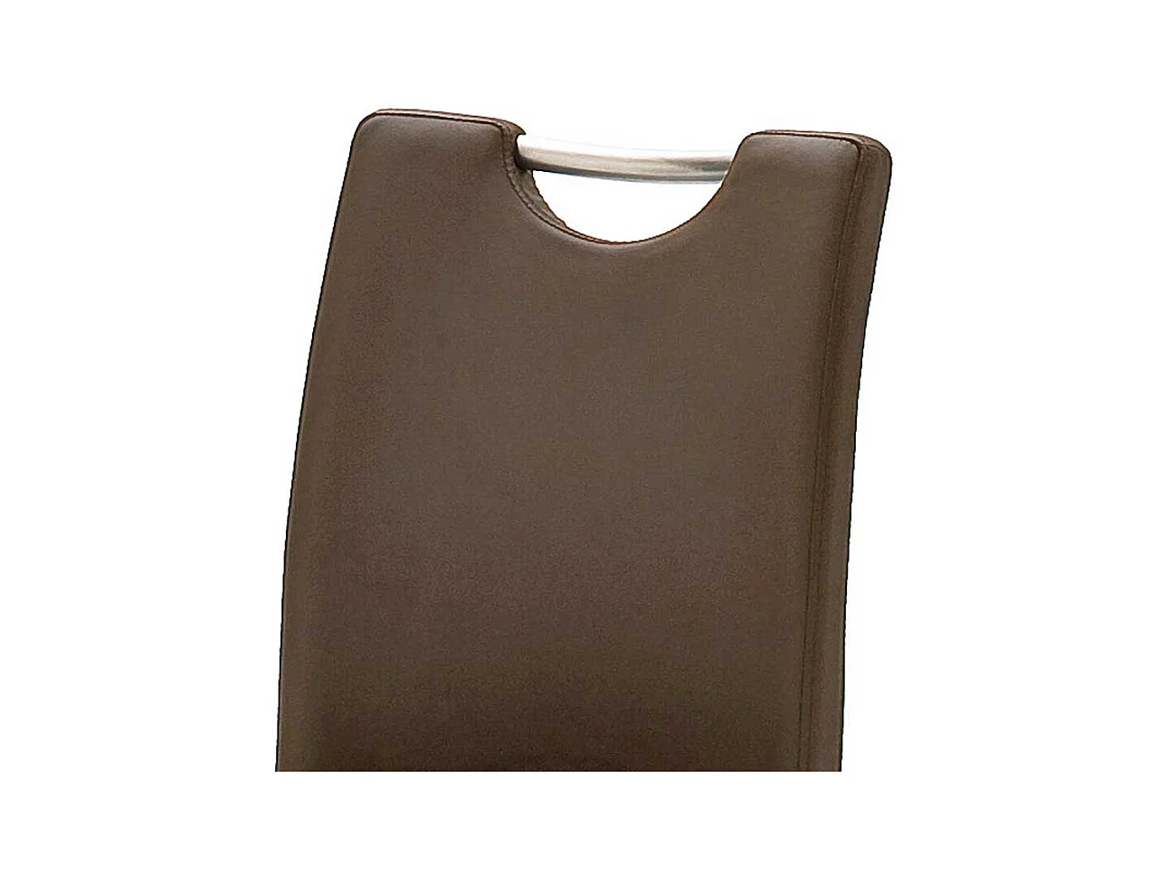 Küchenhocker in Braun Edelstahl