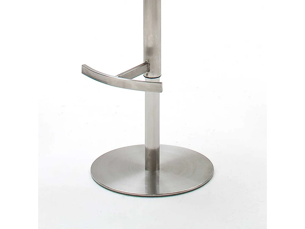 Küchenhocker in Braun Edelstahl