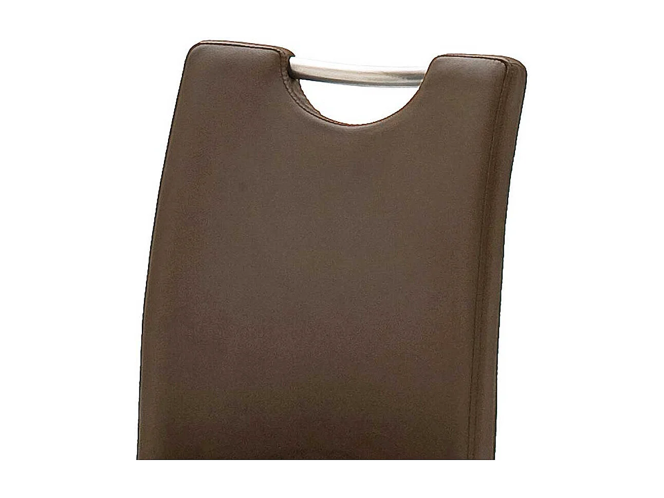 Küchenhocker in Braun Edelstahl