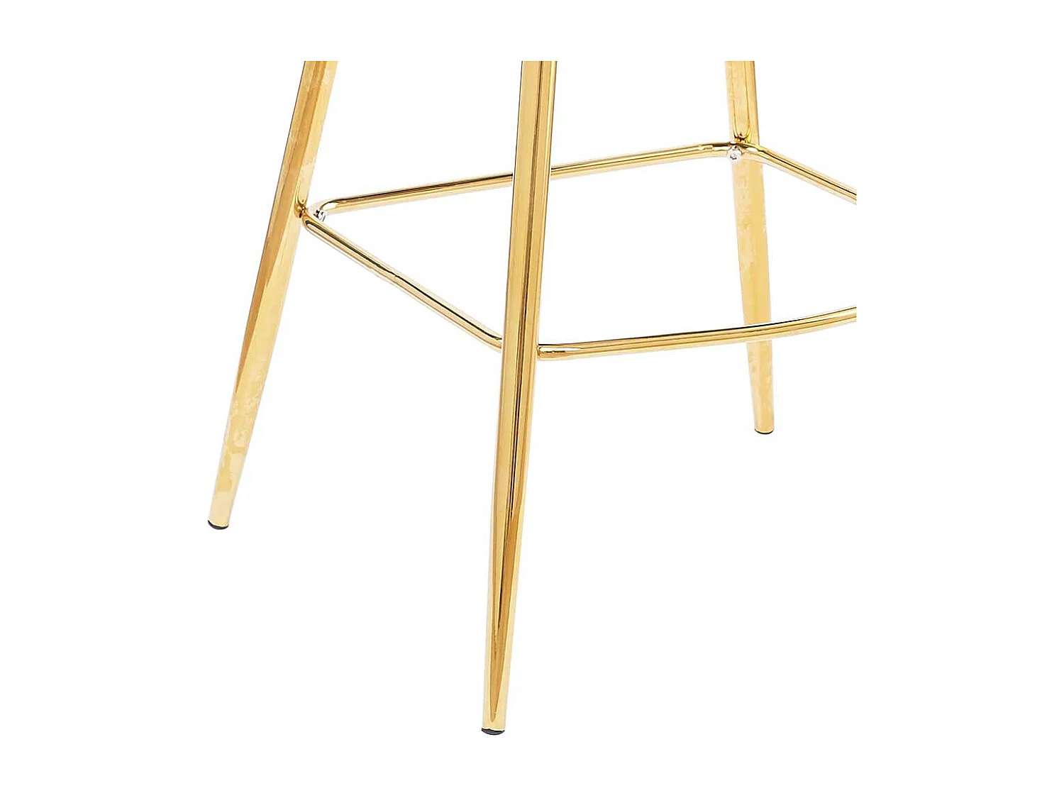 Elegante Barstühle schwarzer Samt Bezug Lehne in Muschelform (2er Set)