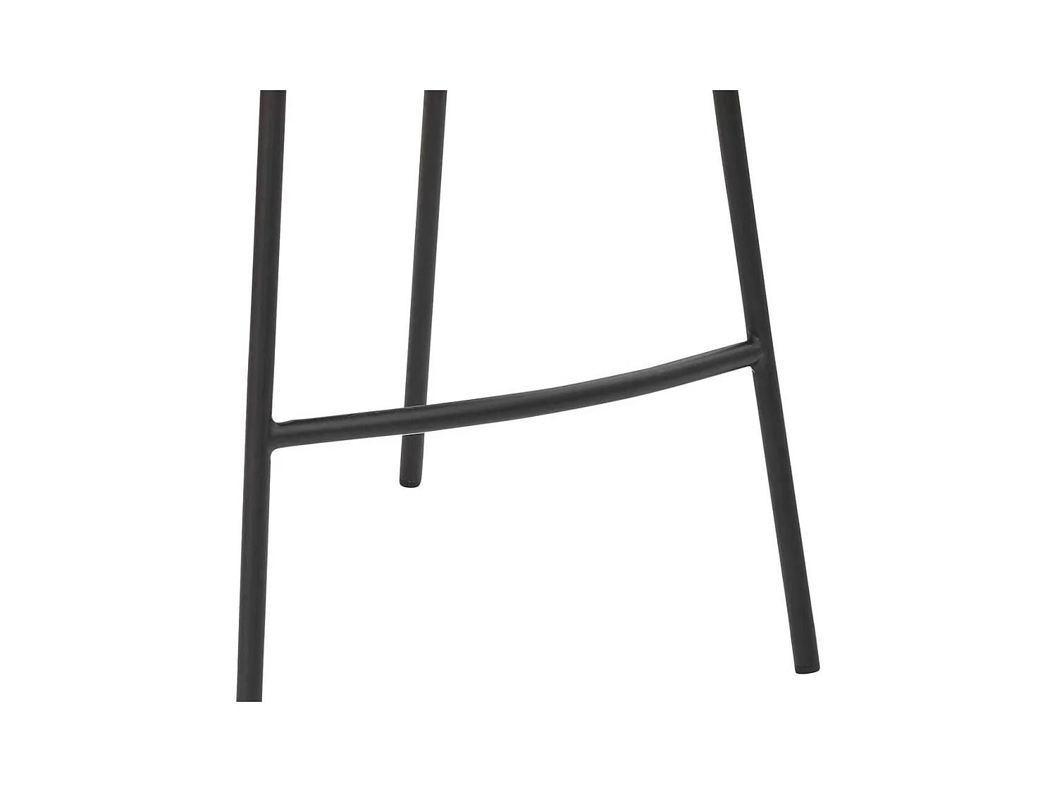 Designbarhocker mit Vierfußgestell aus Metall Armlehnen