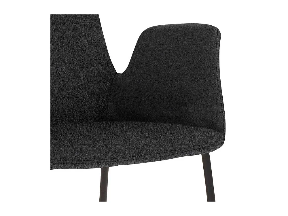 Designbarhocker mit Vierfußgestell aus Metall Armlehnen