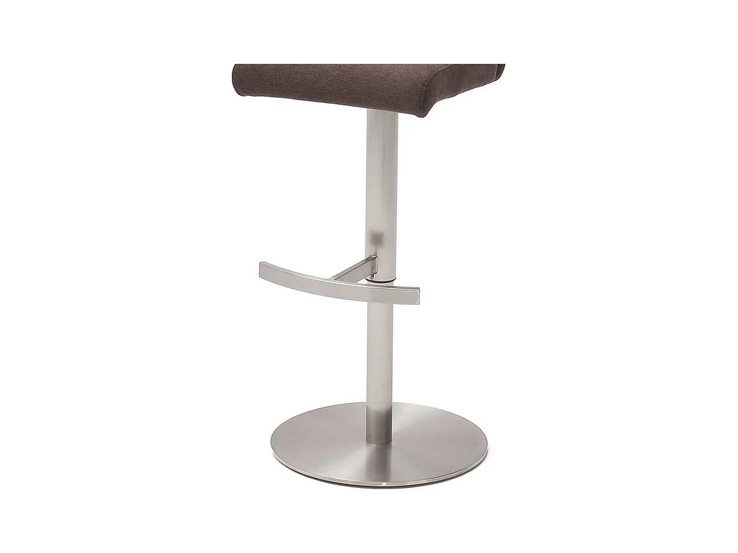 Tresenstuhl in Braun Stoff höhenverstellbar