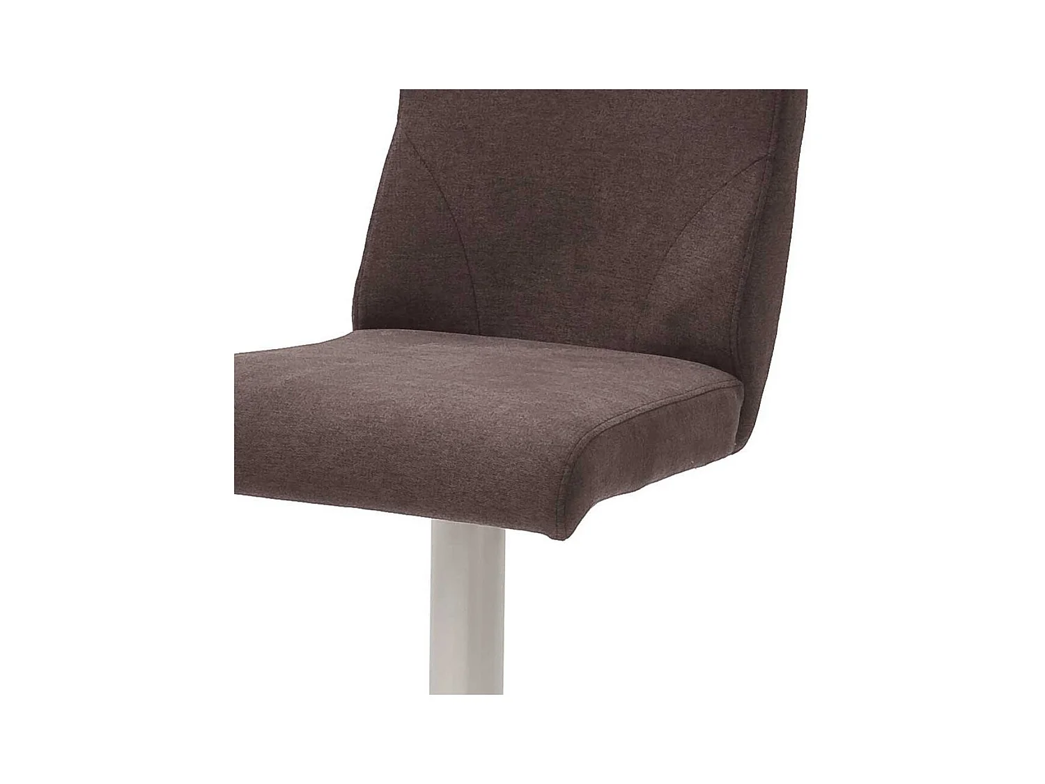 Tresenstuhl in Braun Stoff höhenverstellbar