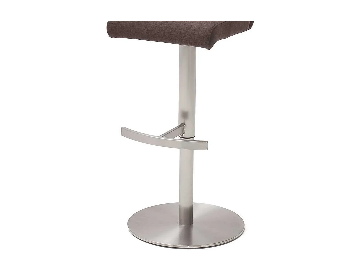 Tresenstuhl in Braun Stoff höhenverstellbar