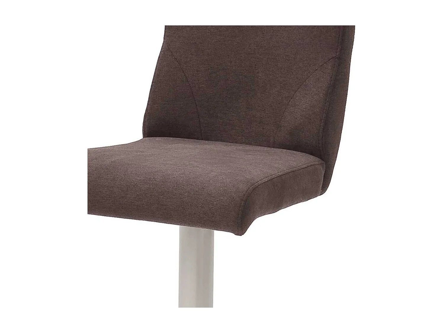 Tresenstuhl in Braun Stoff höhenverstellbar