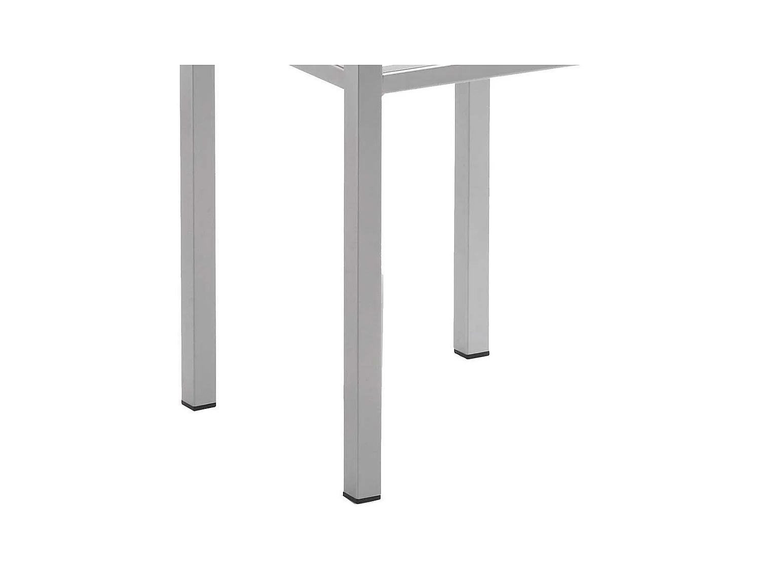 Designbarhocker aus Microfaser Vierfußgestell aus Metall