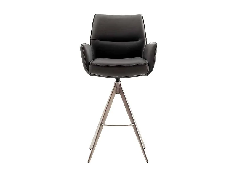 Barhocker Barstuhl mit Armlehnen und Fußgestell aus Metall (2er Set)