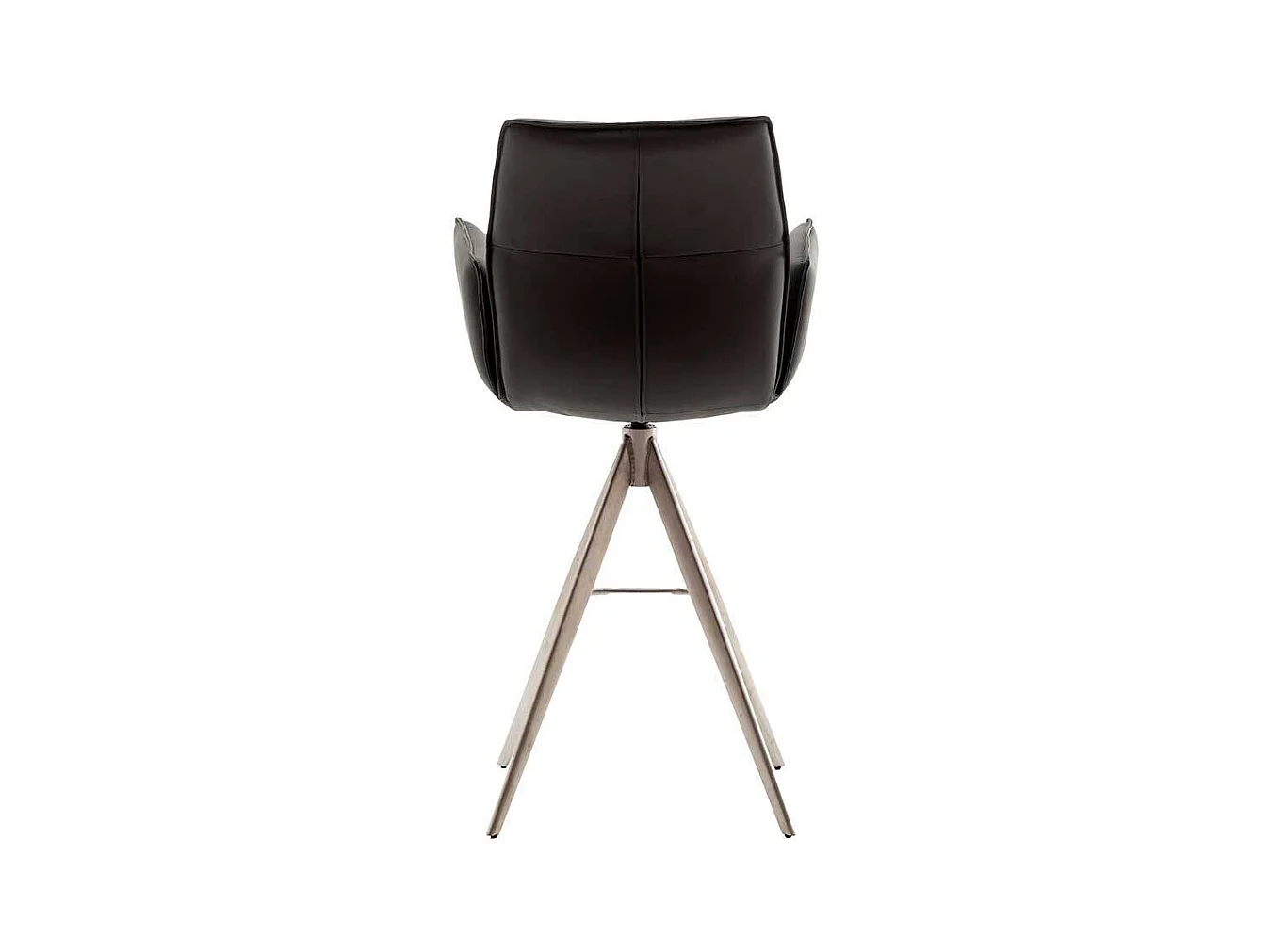 Barhocker Barstuhl mit Armlehnen und Fußgestell aus Metall (2er Set)