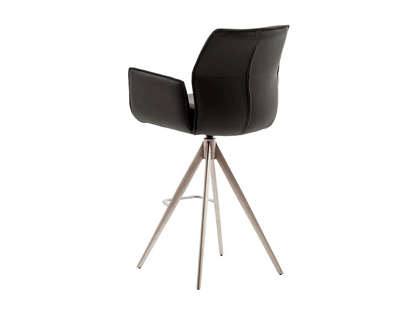 Barhocker Barstuhl mit Armlehnen und Fußgestell aus Metall (2er Set)