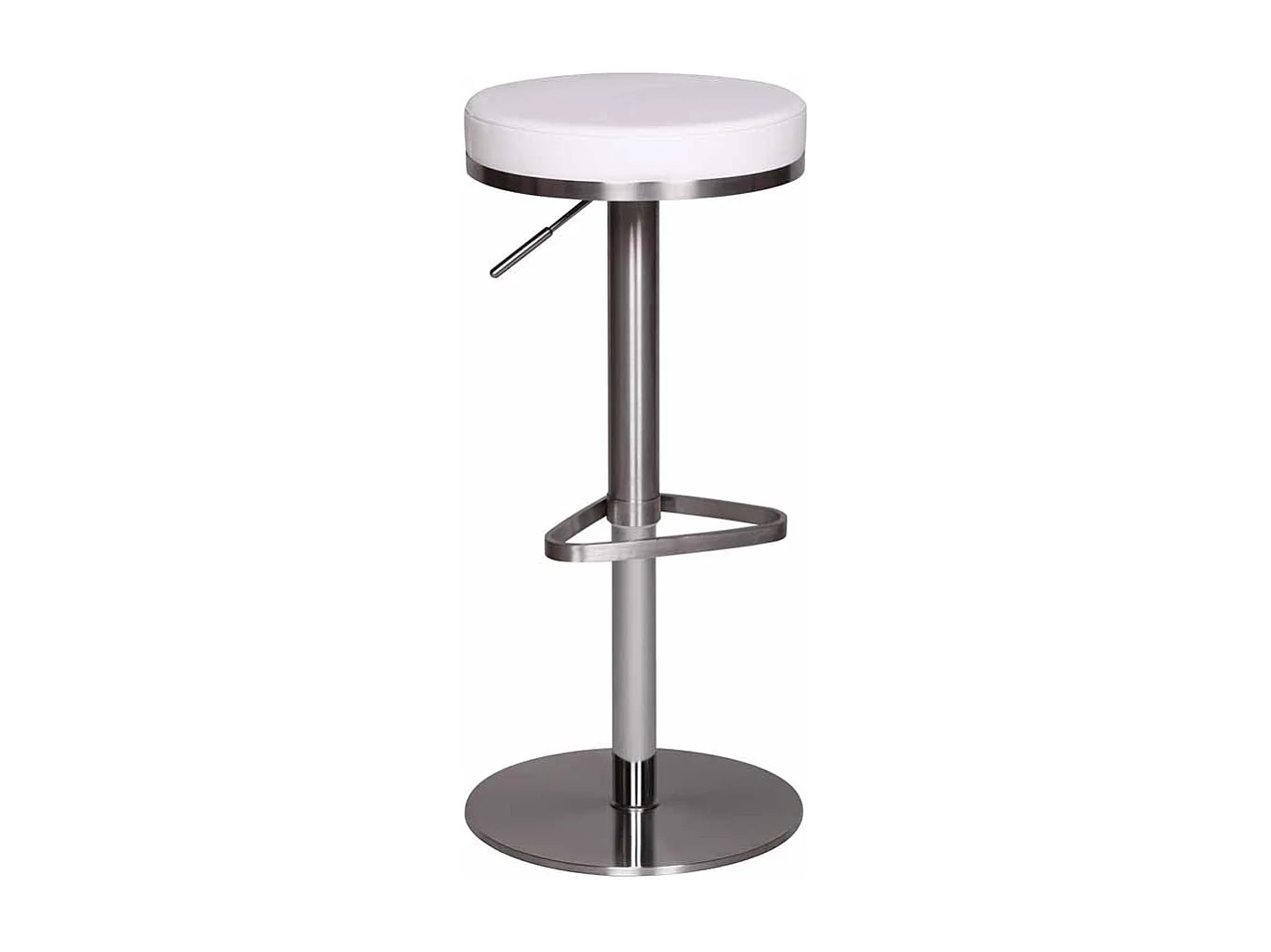 Küchenhocker in Weiß rund verstellbar