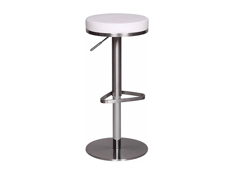 Küchenhocker in Weiß rund verstellbar