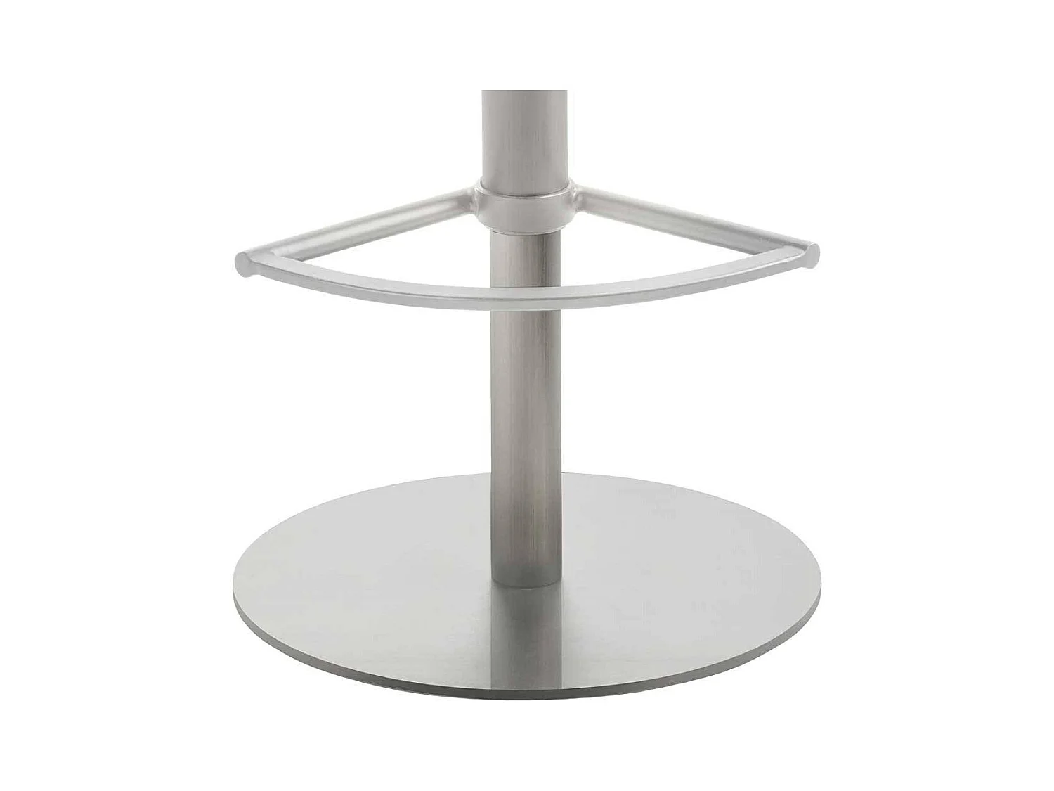 Barhocker höhenverstellbar aus Kunstleder Edelstahl