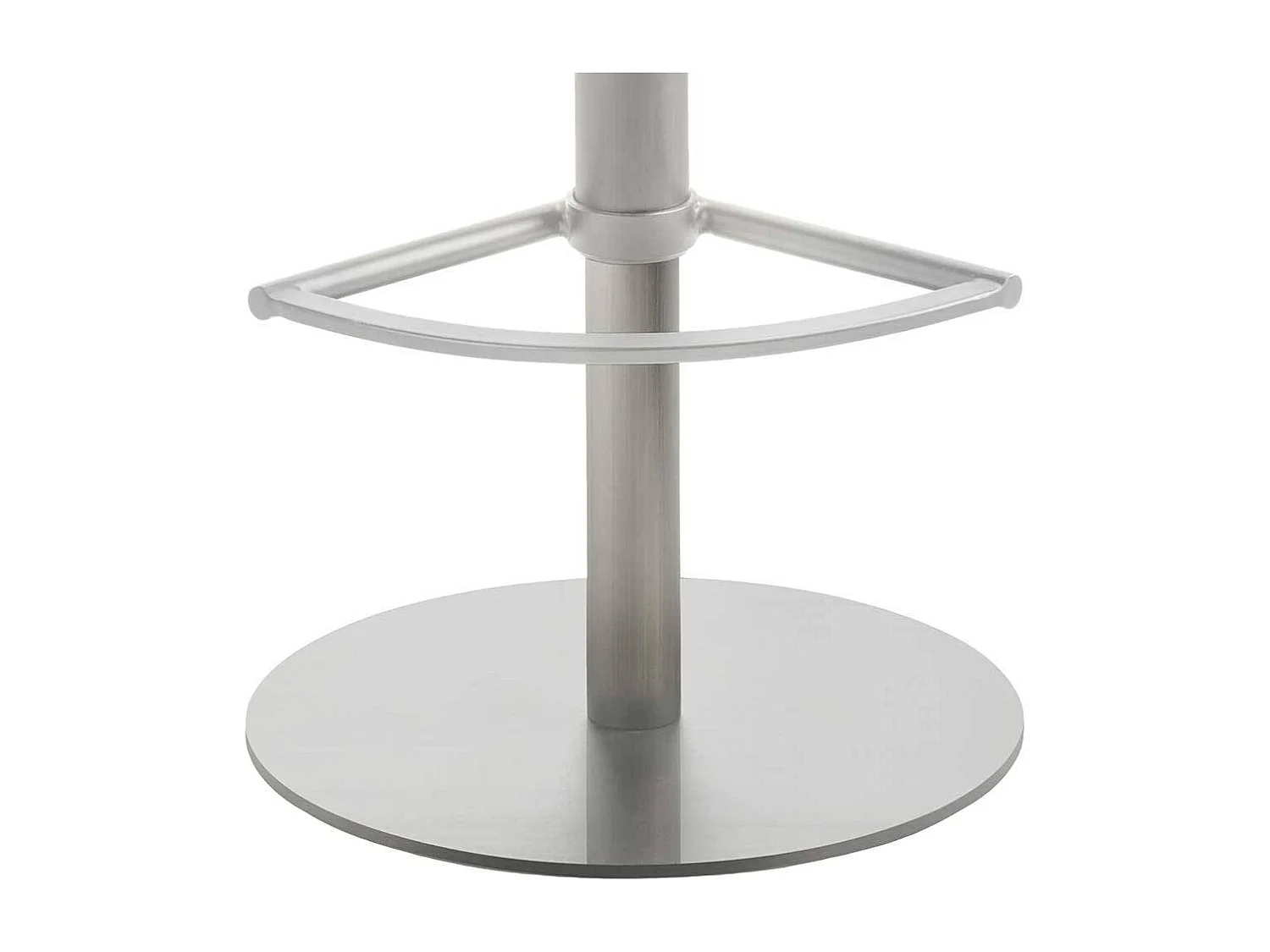 Barhocker höhenverstellbar aus Kunstleder Edelstahl