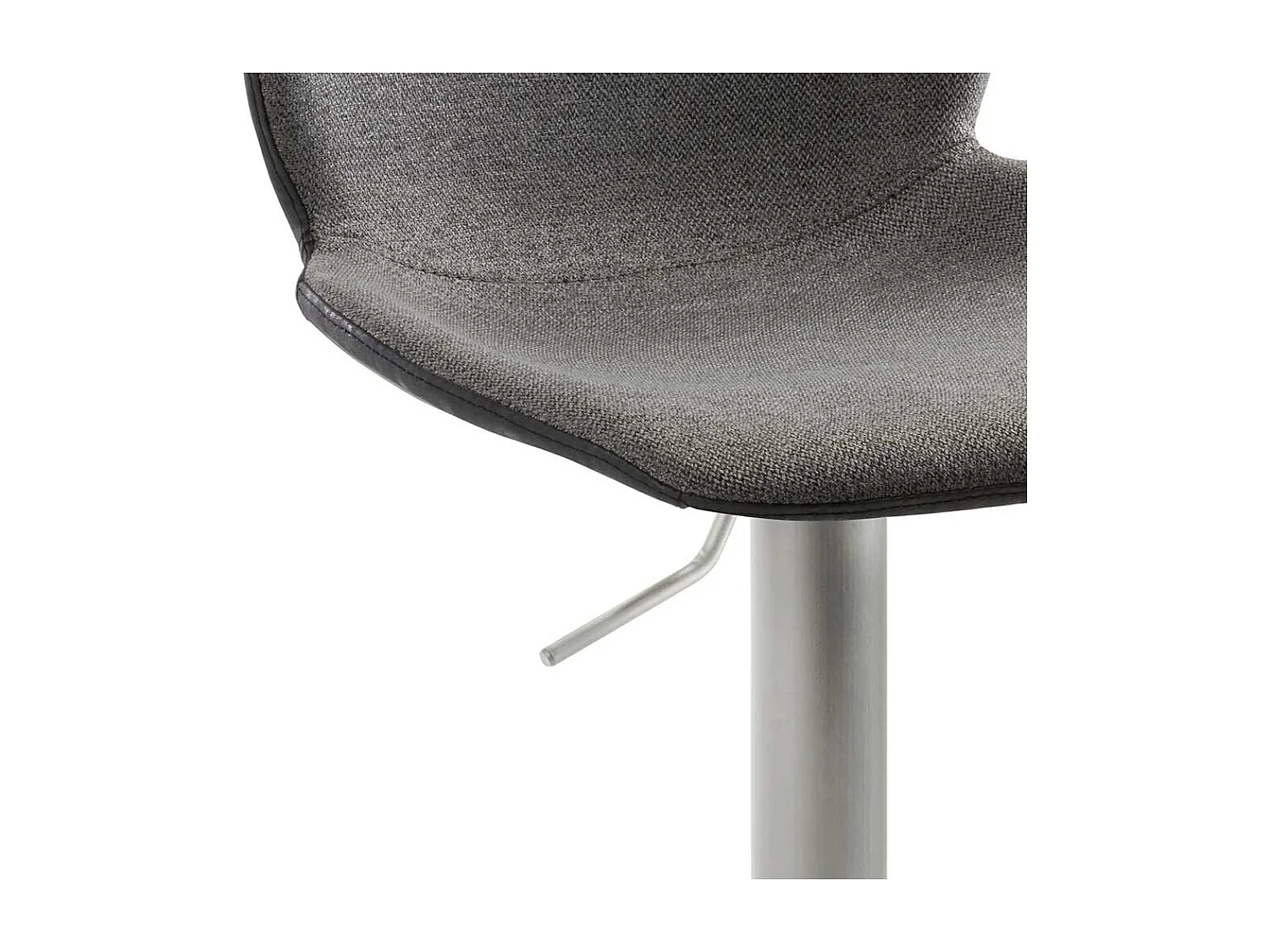 Barhocker höhenverstellbar aus Kunstleder Edelstahl