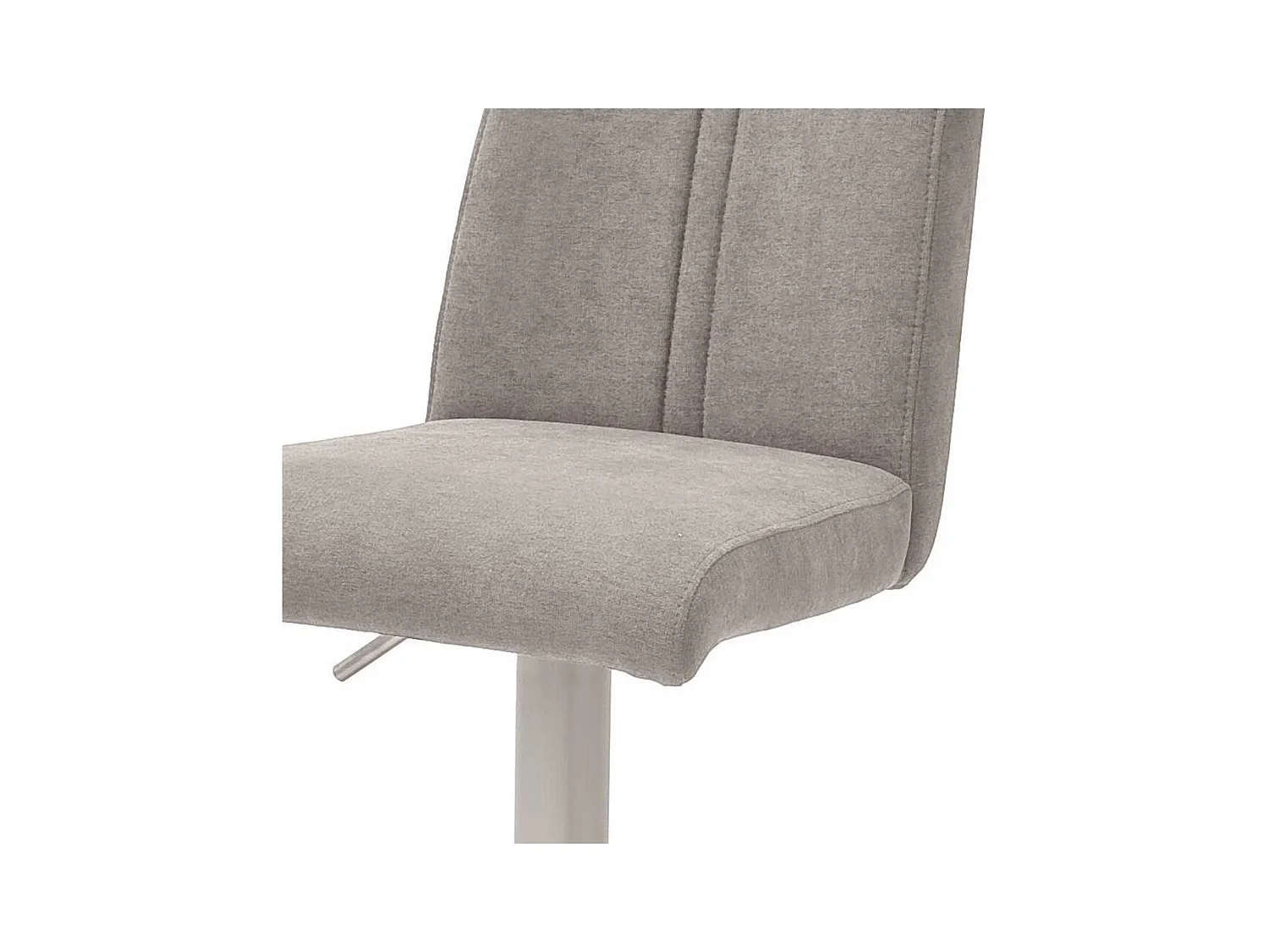 Tresenstuhl in Hellgrau Webstoff höhenverstellbar