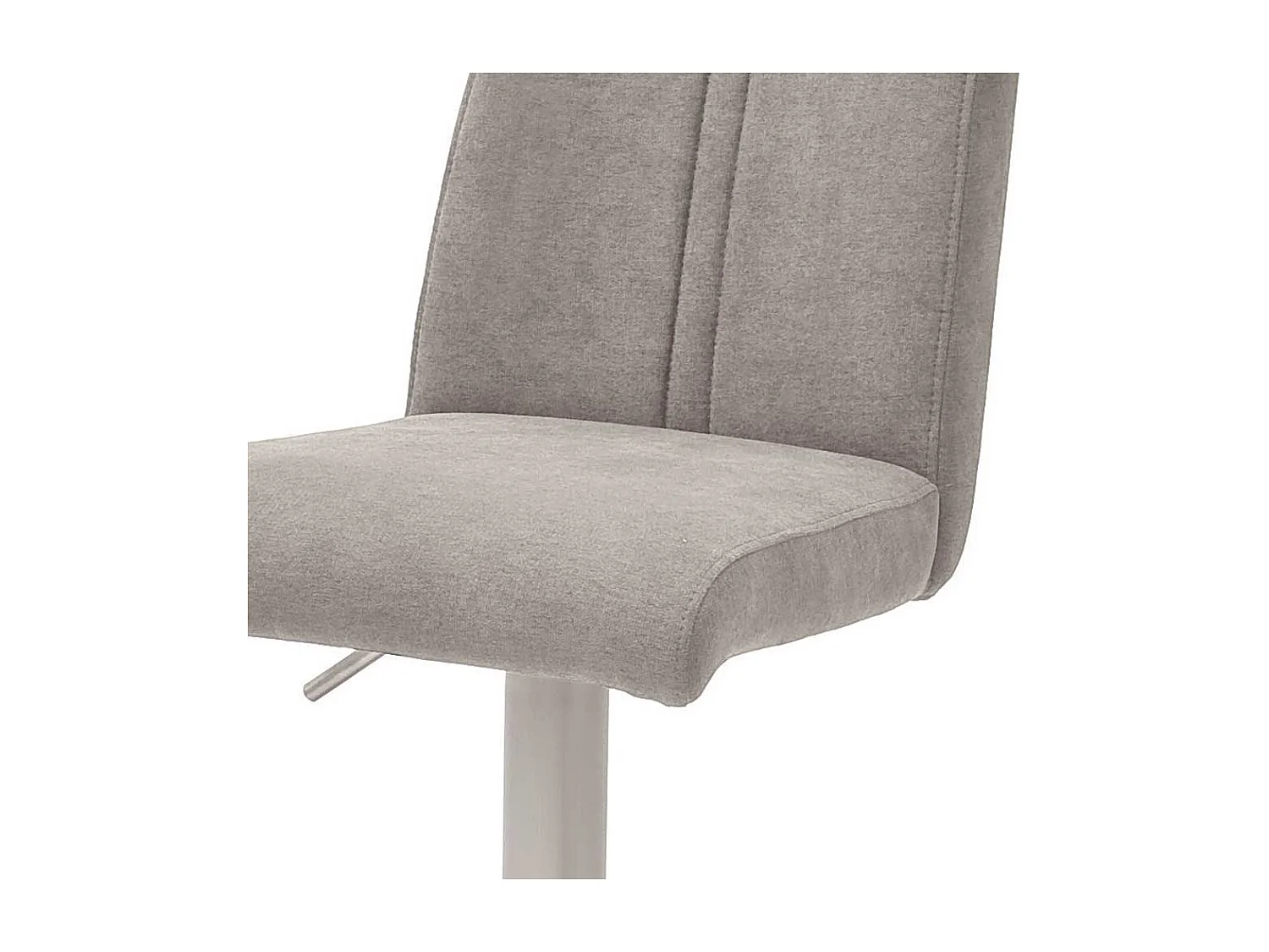 Tresenstuhl in Hellgrau Webstoff höhenverstellbar