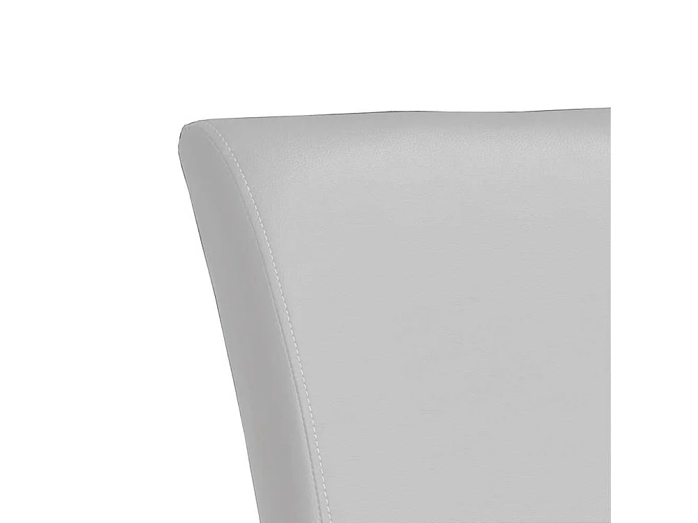 Barstuhl in Weiß mit Rückenlehne