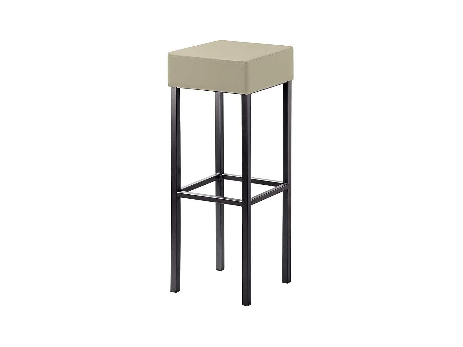 Hoher Barstuhl mit Vierfußgestell aus Metall Made in Germany