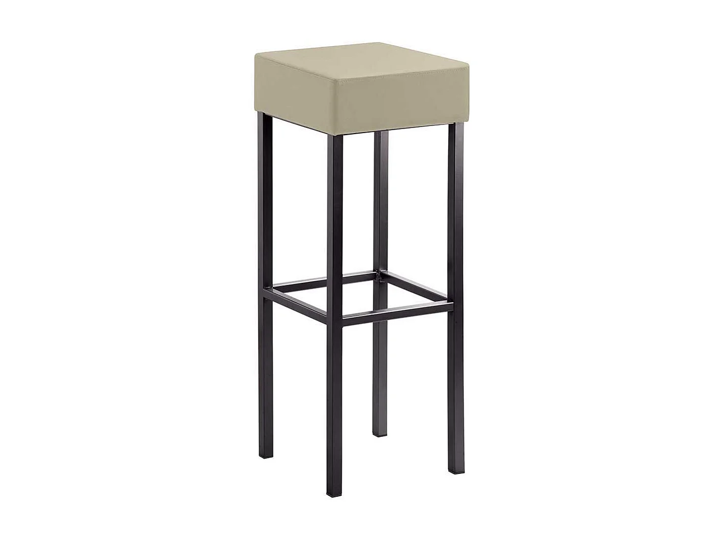 Hoher Barstuhl mit Vierfußgestell aus Metall Made in Germany