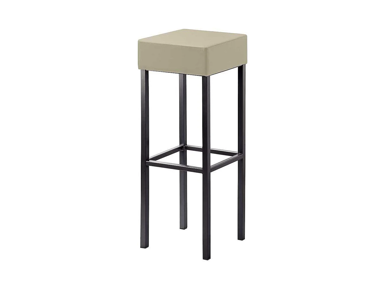 Hoher Barstuhl mit Vierfußgestell aus Metall Made in Germany