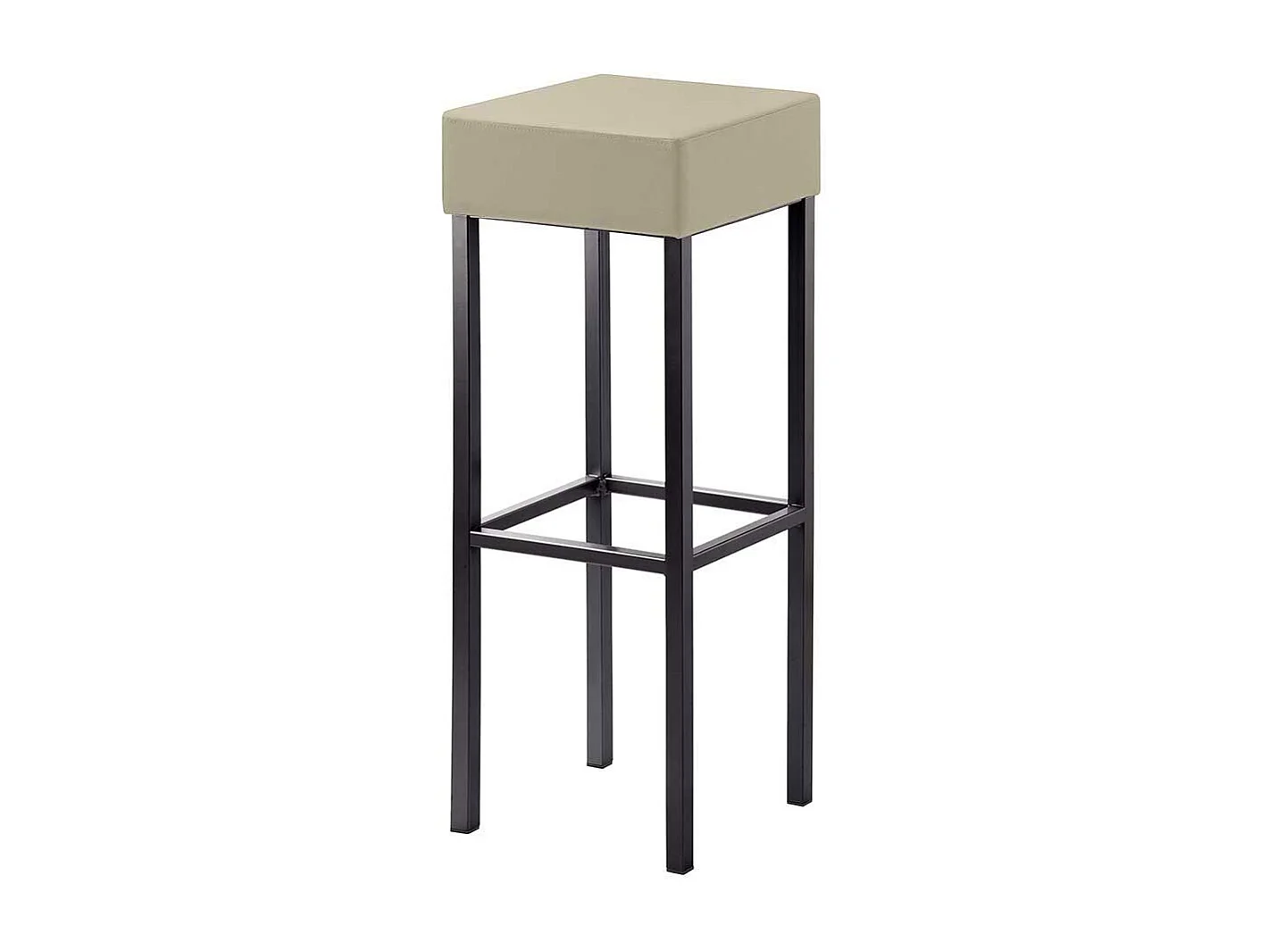 Hoher Barstuhl mit Vierfußgestell aus Metall Made in Germany