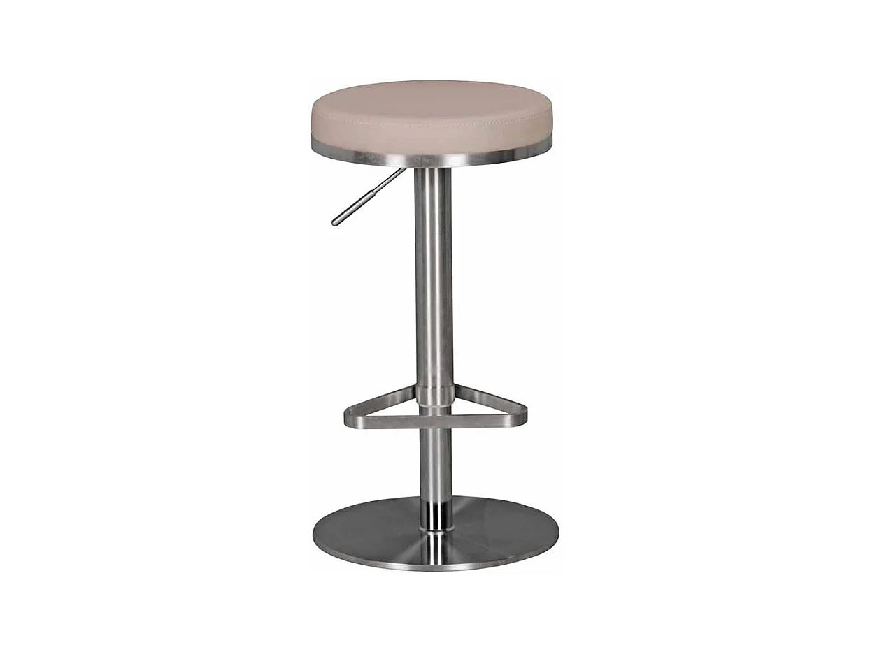 Tresenhocker in Taupe rund