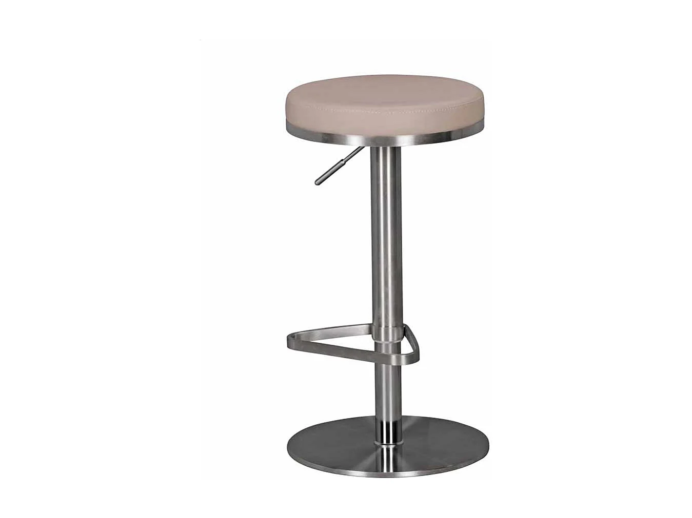 Tresenhocker in Taupe rund