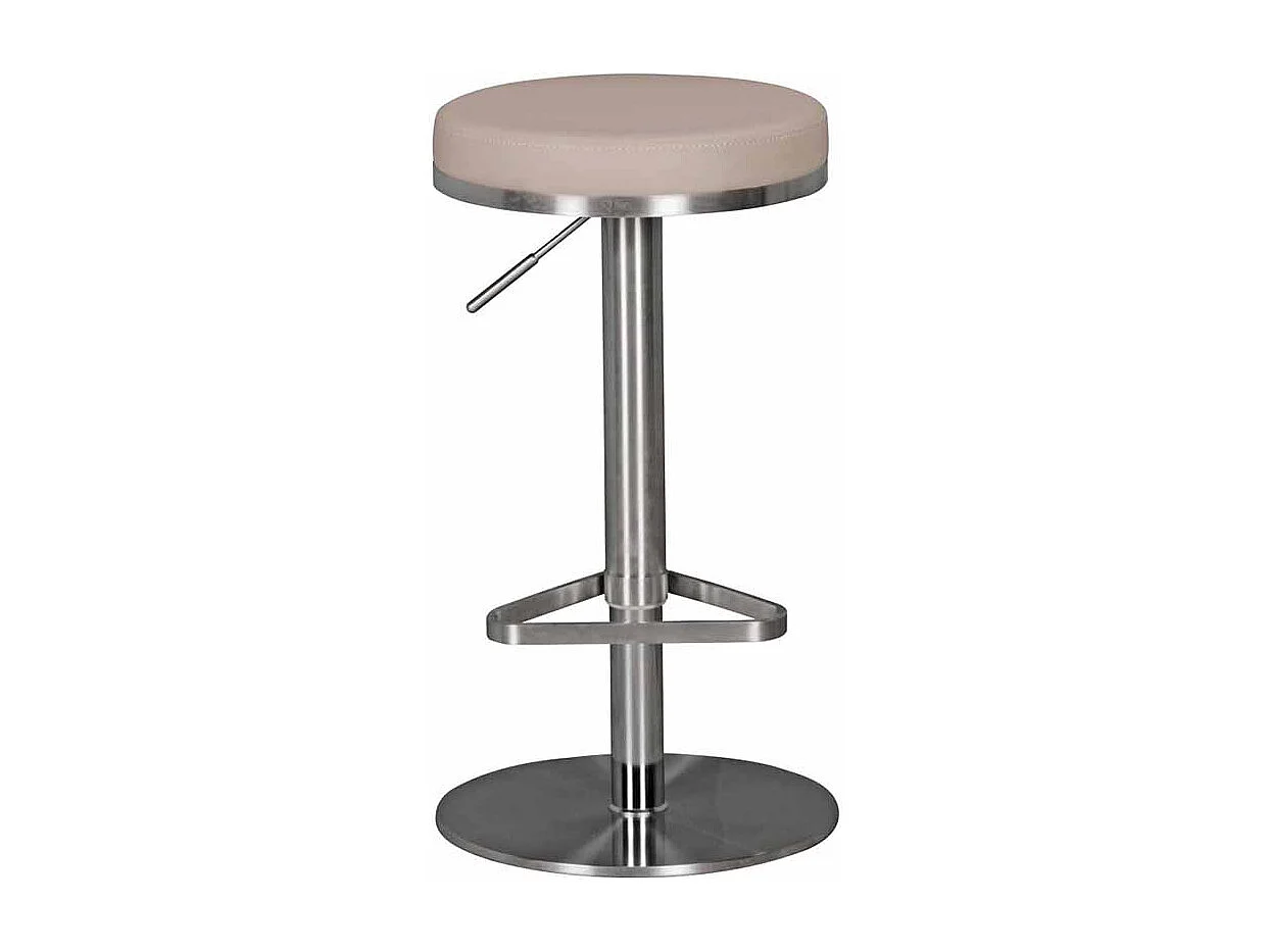 Tresenhocker in Taupe rund