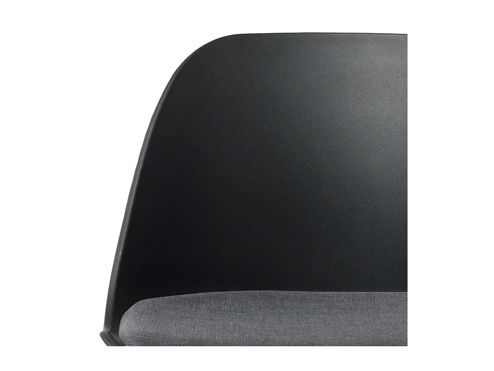 Hochhocker in Schwarz Kunststoff modern