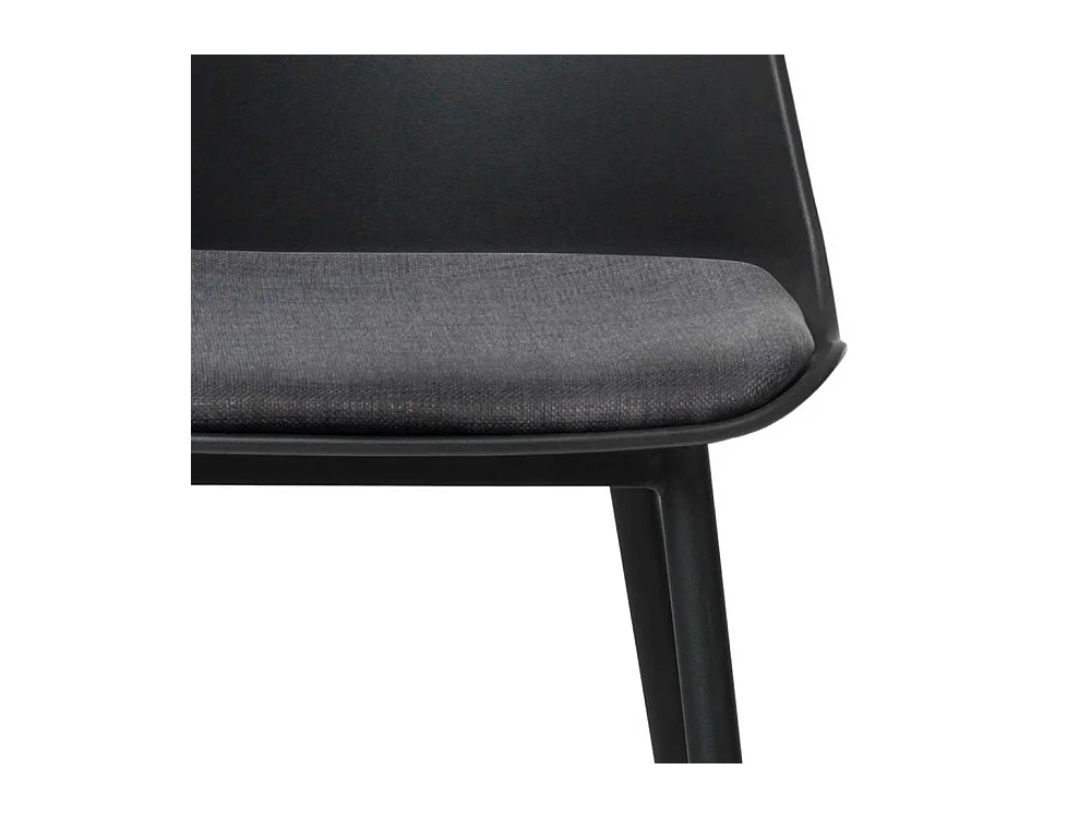 Hochhocker in Schwarz Kunststoff modern