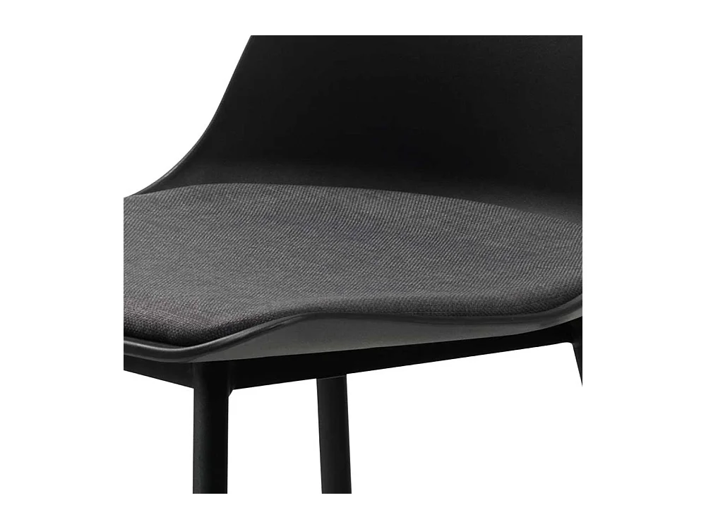 Hochhocker in Schwarz Kunststoff modern