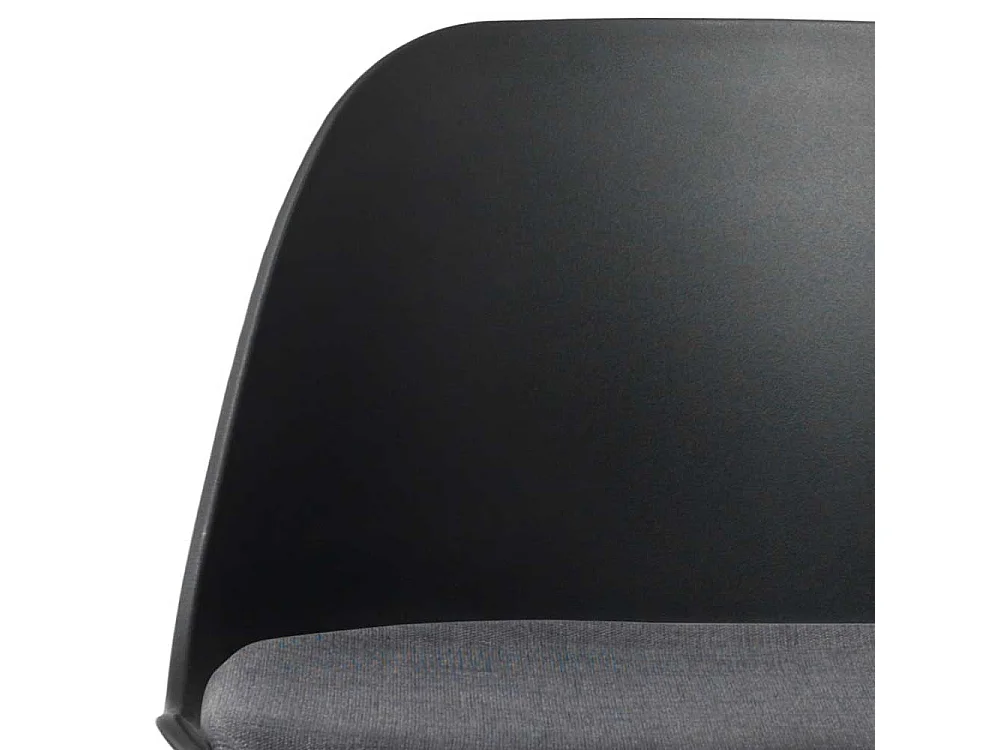 Hochhocker in Schwarz Kunststoff modern