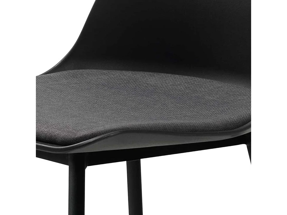 Hochhocker in Schwarz Kunststoff modern