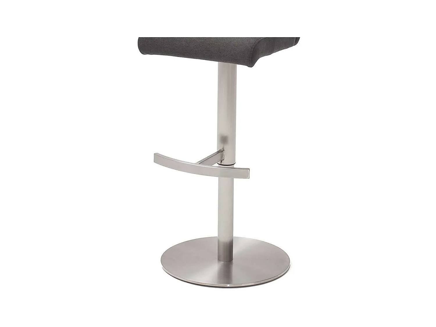 Barstuhl in Anthrazit Stoff drehbar