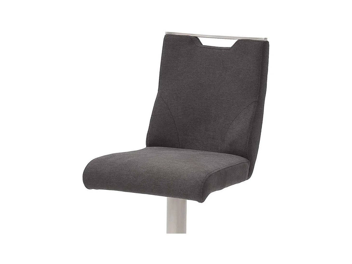 Barstuhl in Anthrazit Stoff drehbar