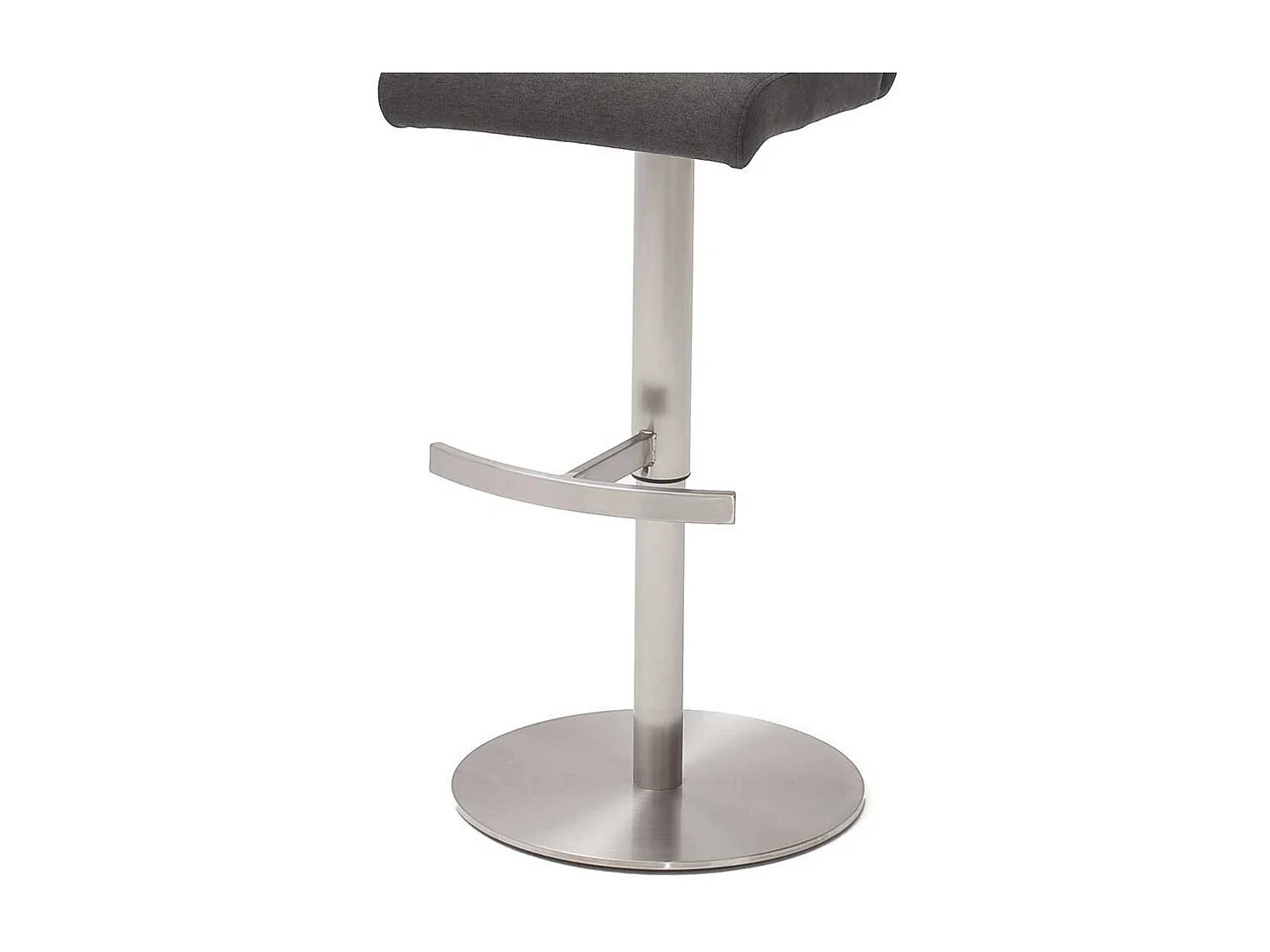 Barstuhl in Anthrazit Stoff drehbar