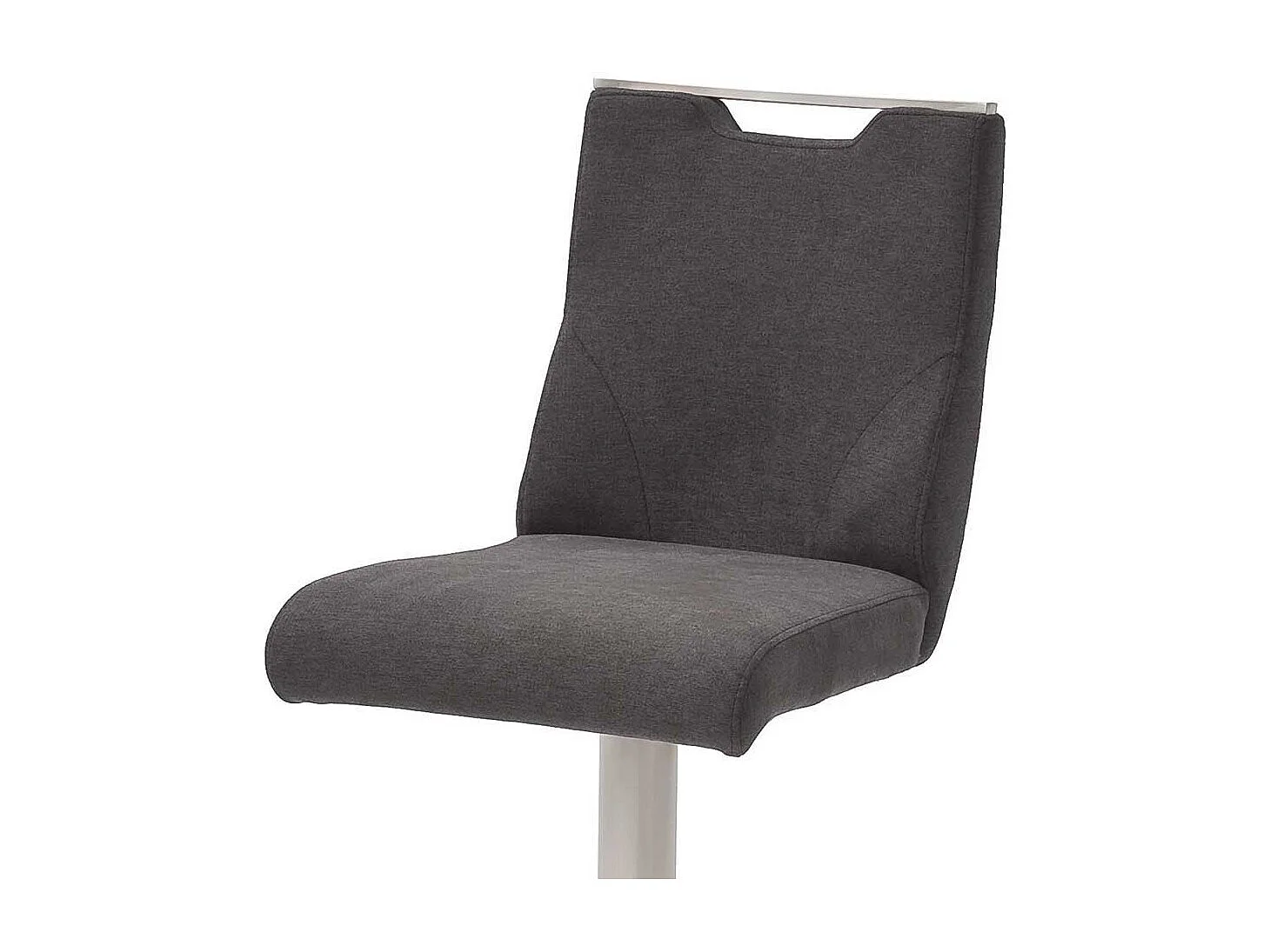 Barstuhl in Anthrazit Stoff drehbar