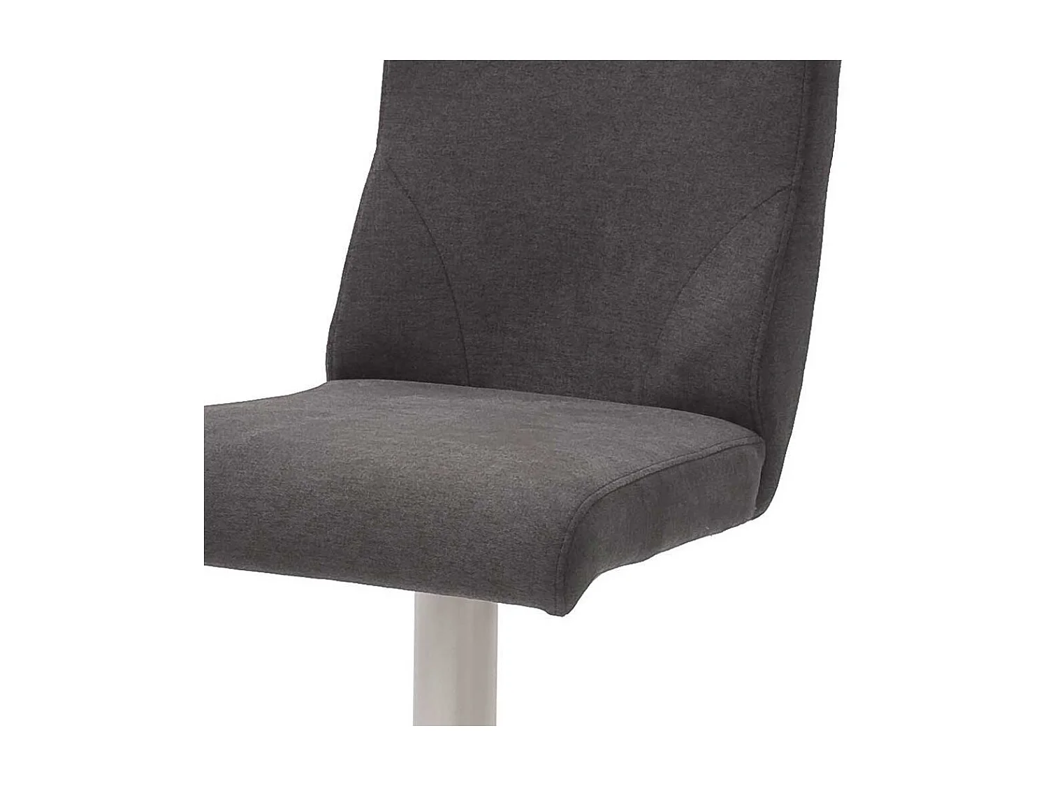 Barstuhl in Anthrazit Stoff drehbar