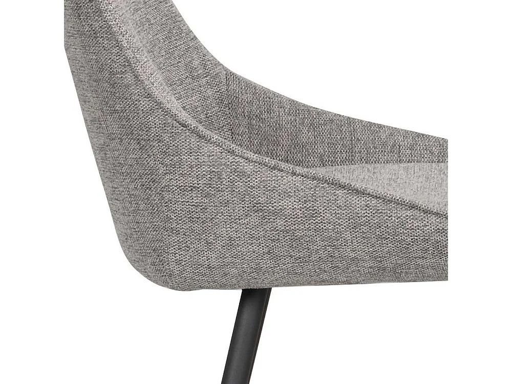 Graue Hochhocker mit gepolsterter Rückenlehne 67 cm Sitzhöhe (2er Set)