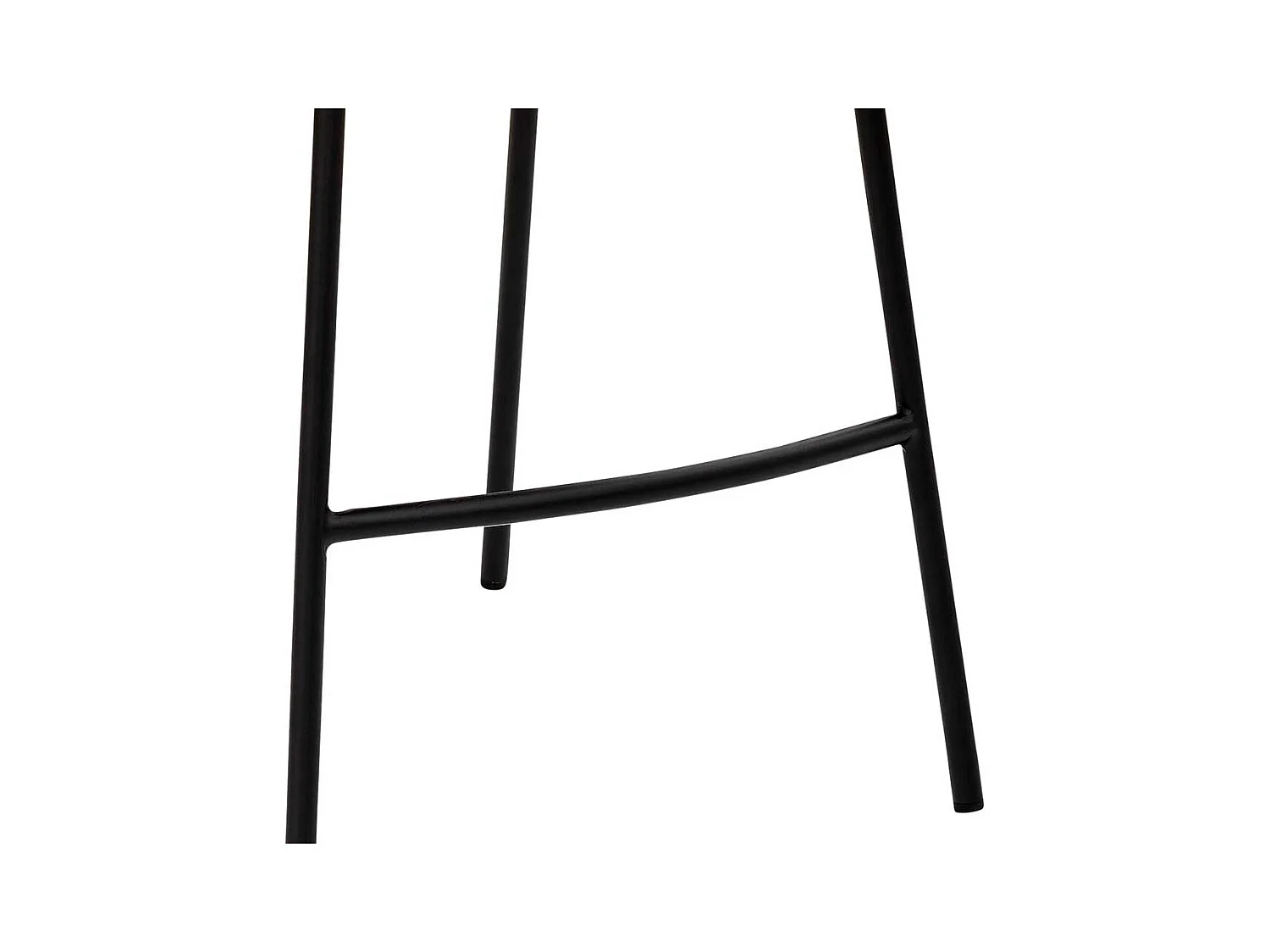 Küchentheken Hochhocker in Schwarz Vintage Kunstleder Vierfußgestell aus Metall