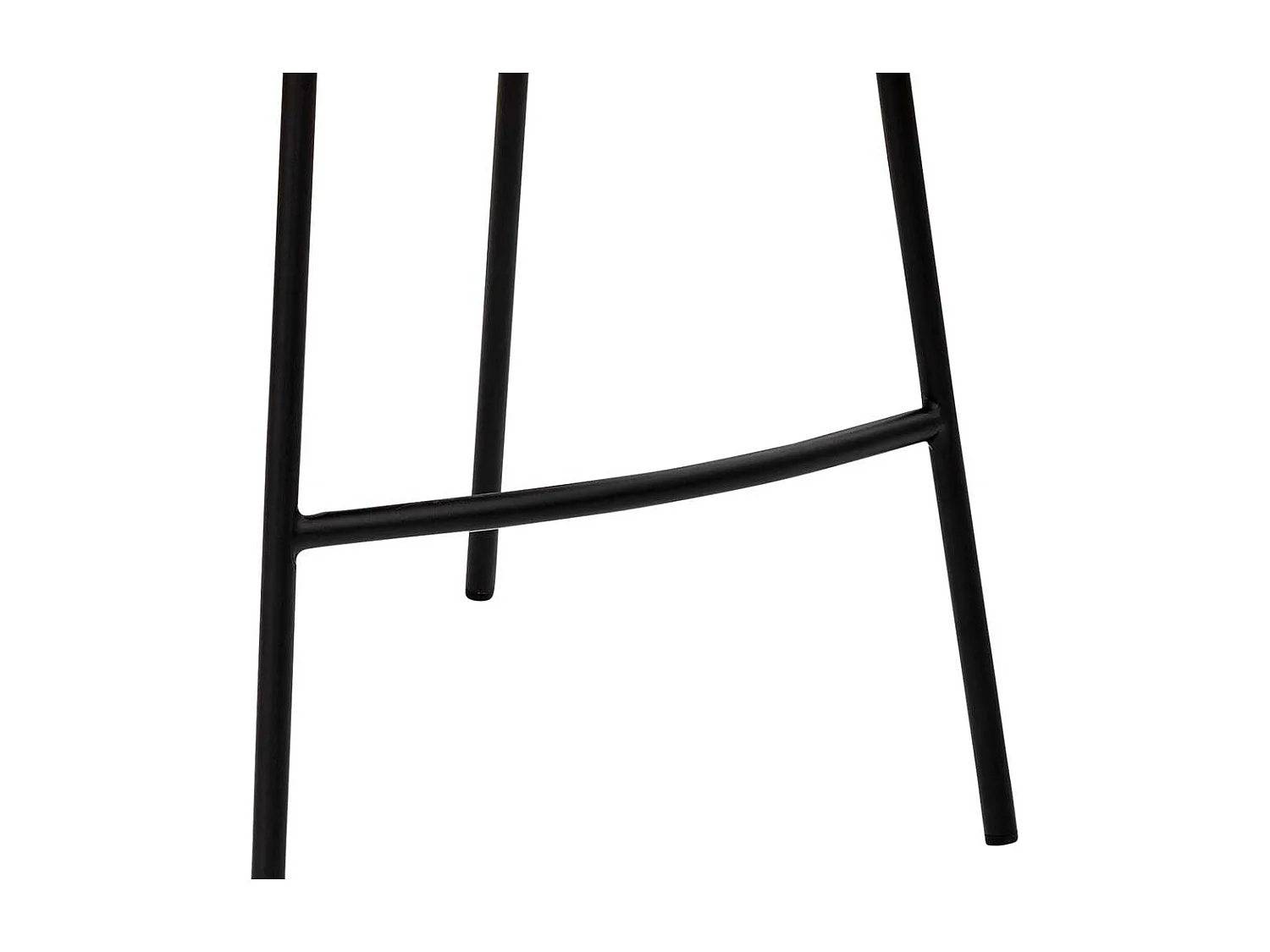 Küchentheken Hochhocker in Schwarz Vintage Kunstleder Vierfußgestell aus Metall