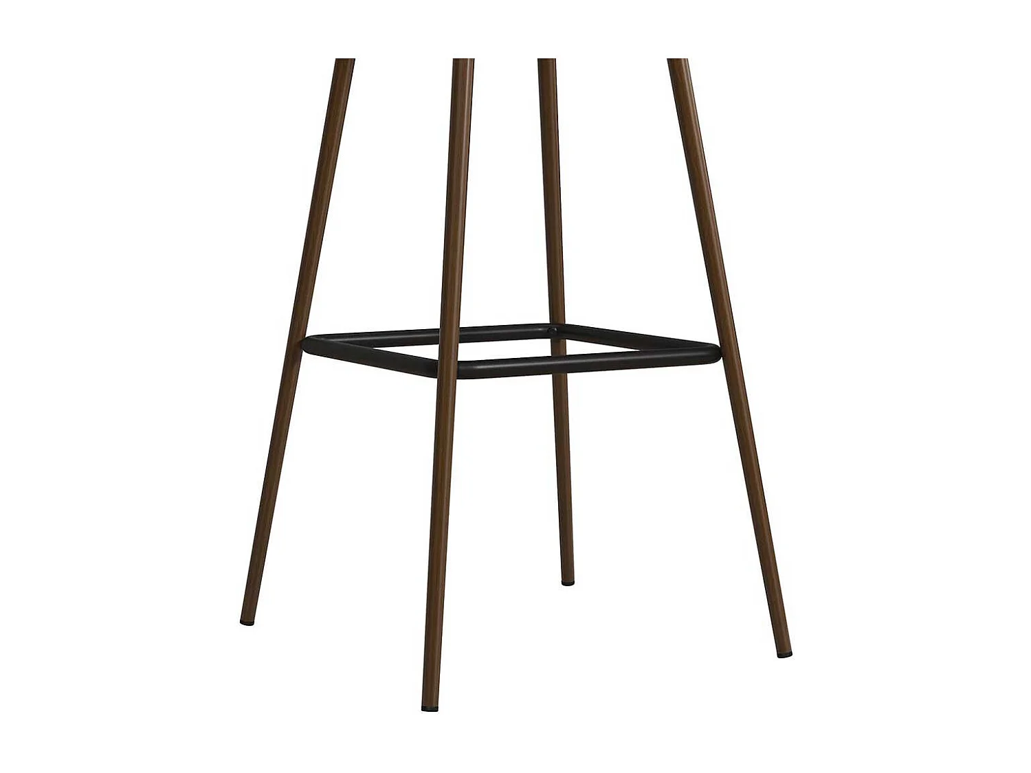 Barhocker in Dunkelgrau und Braun Fußstütze