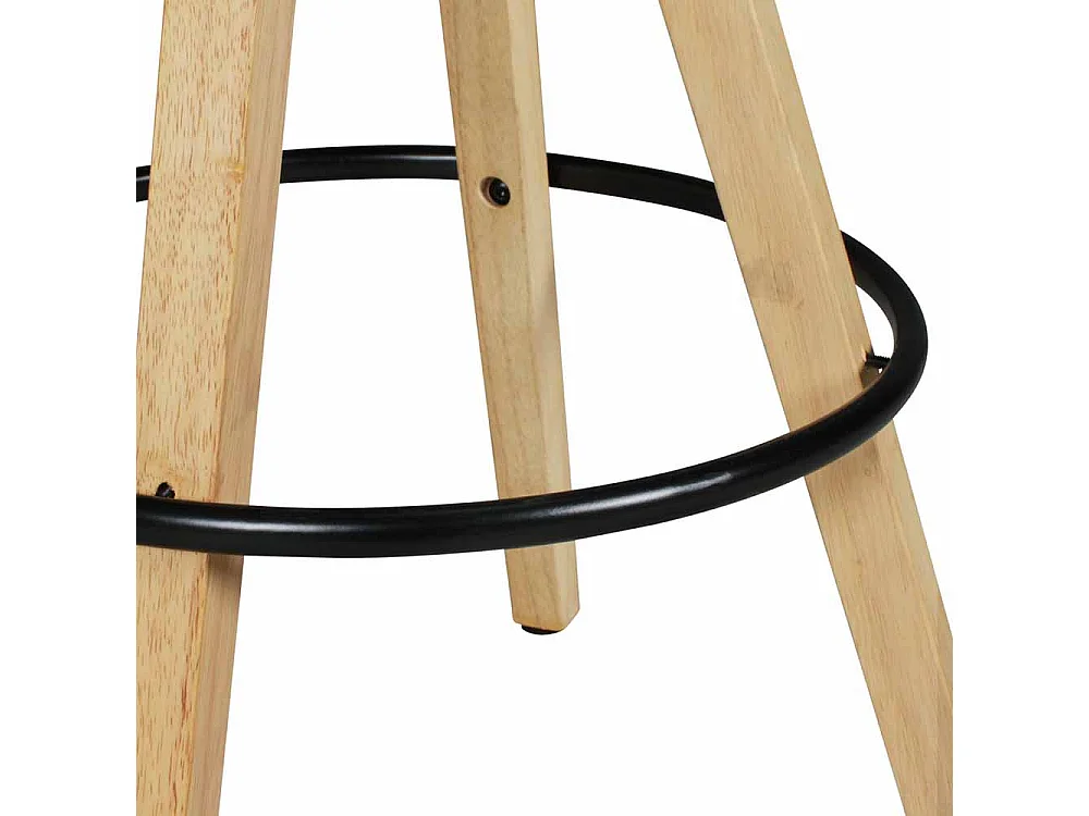 Barstuhl Set in Schwarz Kunstleder Schalensitz (2er Set)