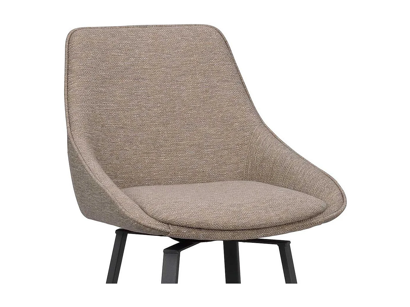 Barhocker Tresenstuhl drehbar in Beigegrau (2er Set)